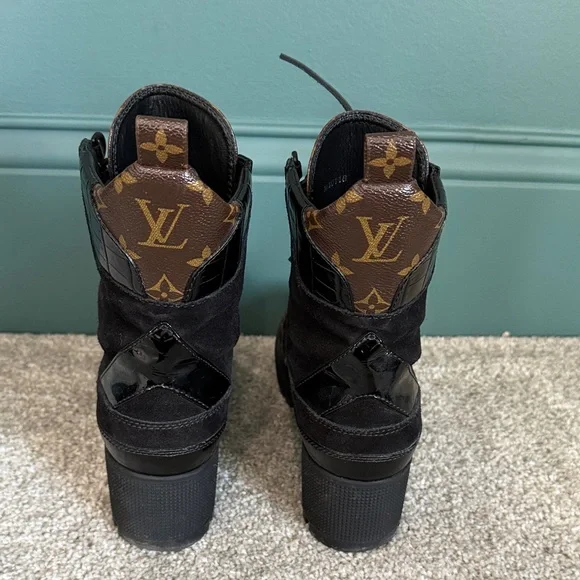 Louis Vuitton Laureate Desert Platform Boots Women’s sz 8 100% Authentic - Picture 4 of 9